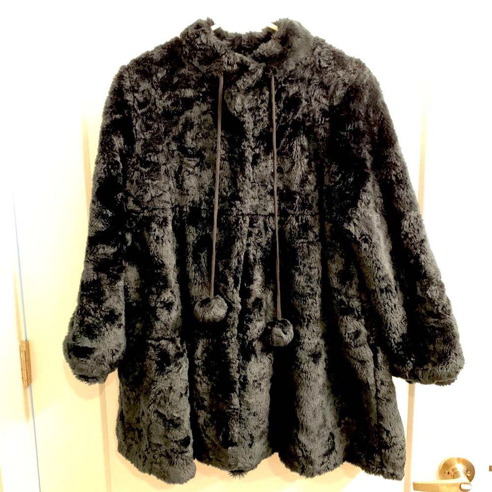 Anthropologie Elevenses Faux Fur Coat 6